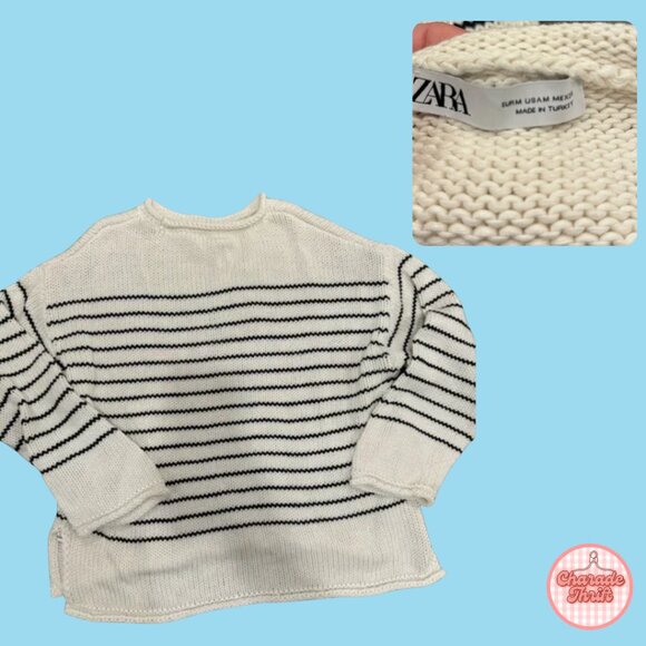 ZARA striped knit sweater - Picture 1 of 2